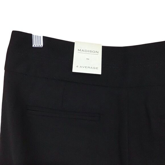 Madison 4 Average Women’s Black Career Dress Slacks Pants NWT - Picture 4 of 11